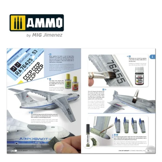 Jet Aircraft 1/144 (English, Castellano) - AMMO by MIG Jimenez A.MI...