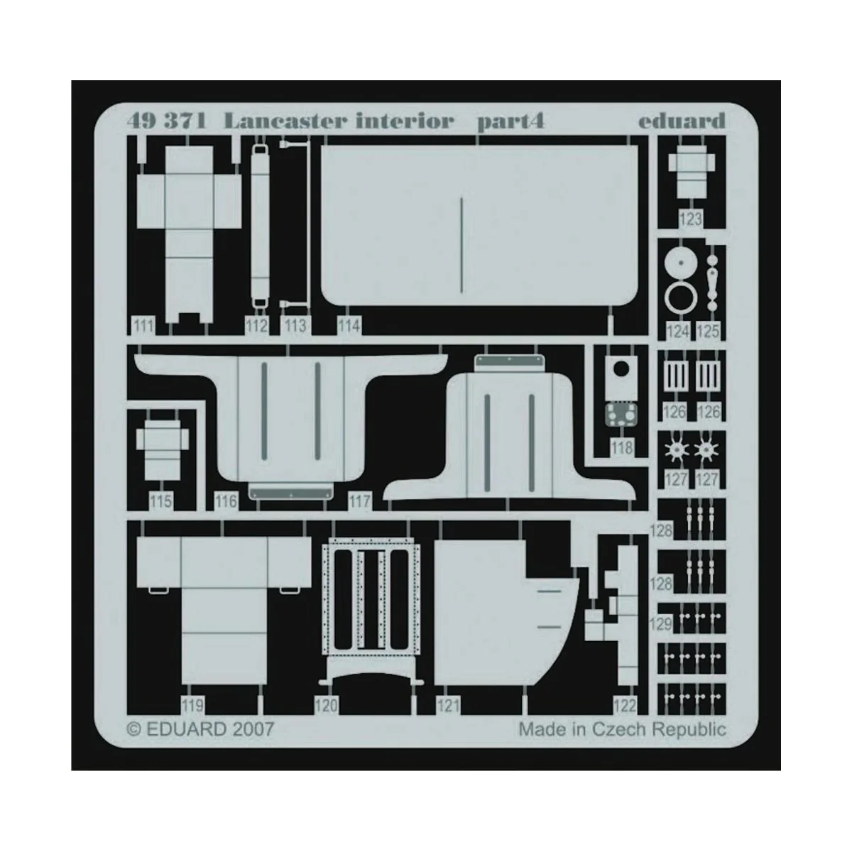 Lancaster interior für Tamiya Bausatz, 1/48 - Eduard Accessories 49371