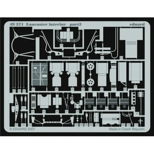 Lancaster interior für Tamiya Bausatz, 1/48 - Eduard Accessories 49371