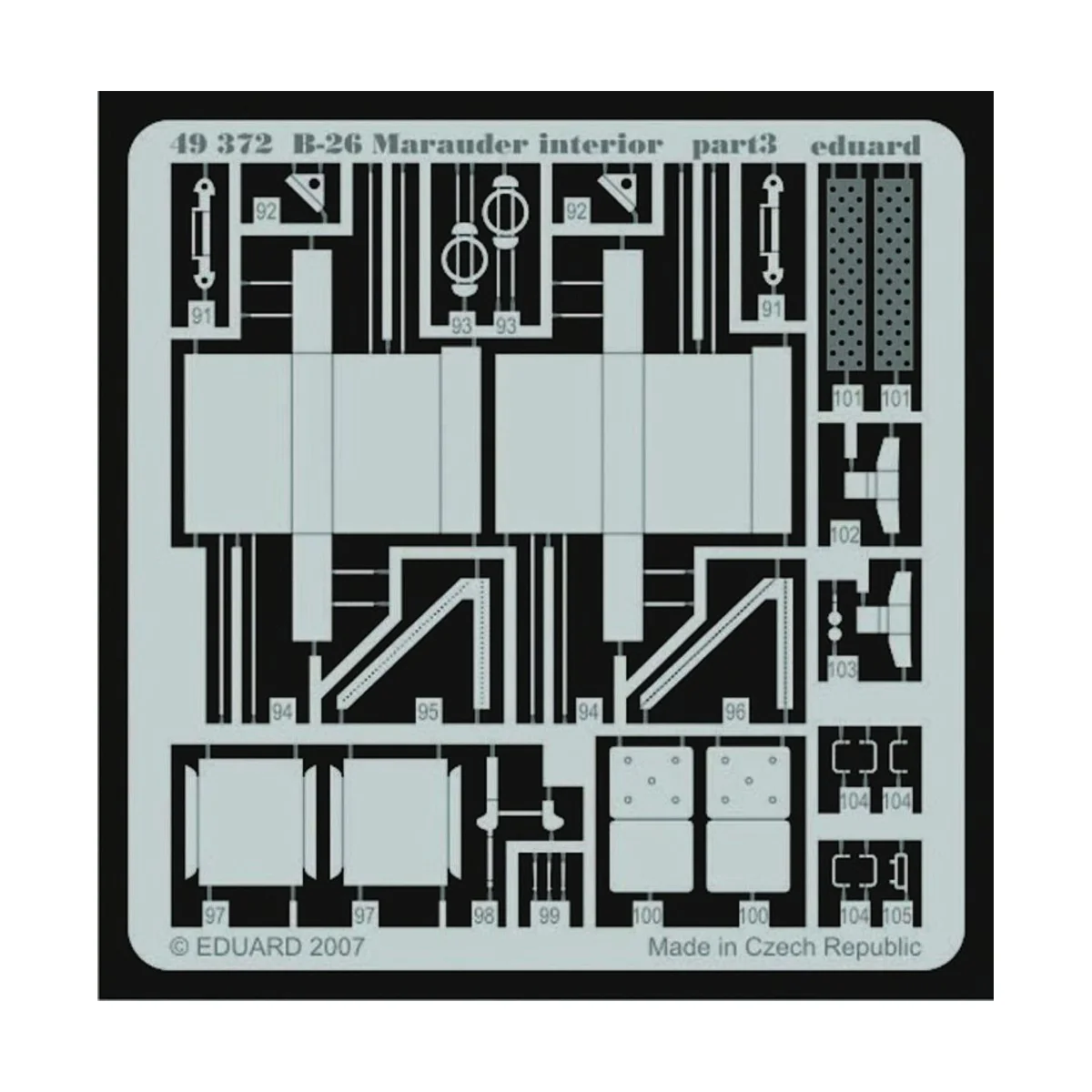 B-26 Marauder interior für Revell/Monogram Bausatz, 1/48 - Eduard A...