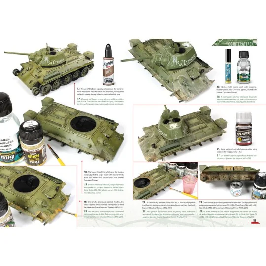 Battle of Kursk in DIORAMAS (Bilingual) - AMMO by MIG Jimenez A.MIG...