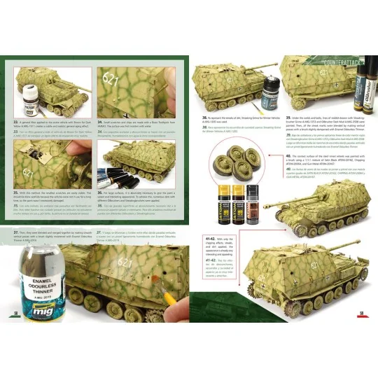 Battle of Kursk in DIORAMAS (Bilingual) - AMMO by MIG Jimenez A.MIG...