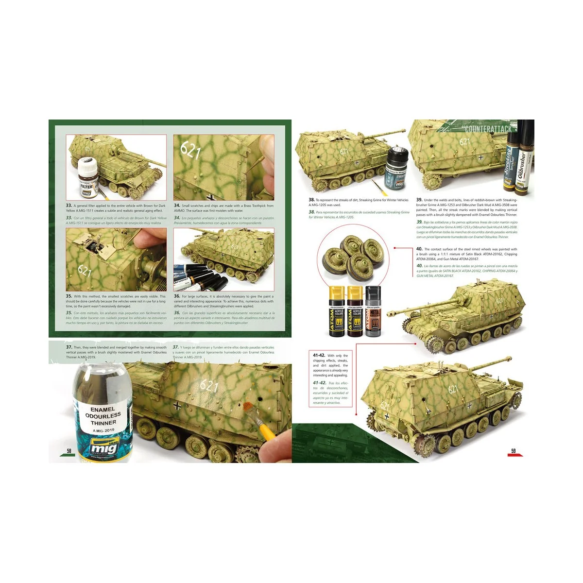 Battle of Kursk in DIORAMAS (Bilingual) - AMMO by MIG Jimenez A.MIG...