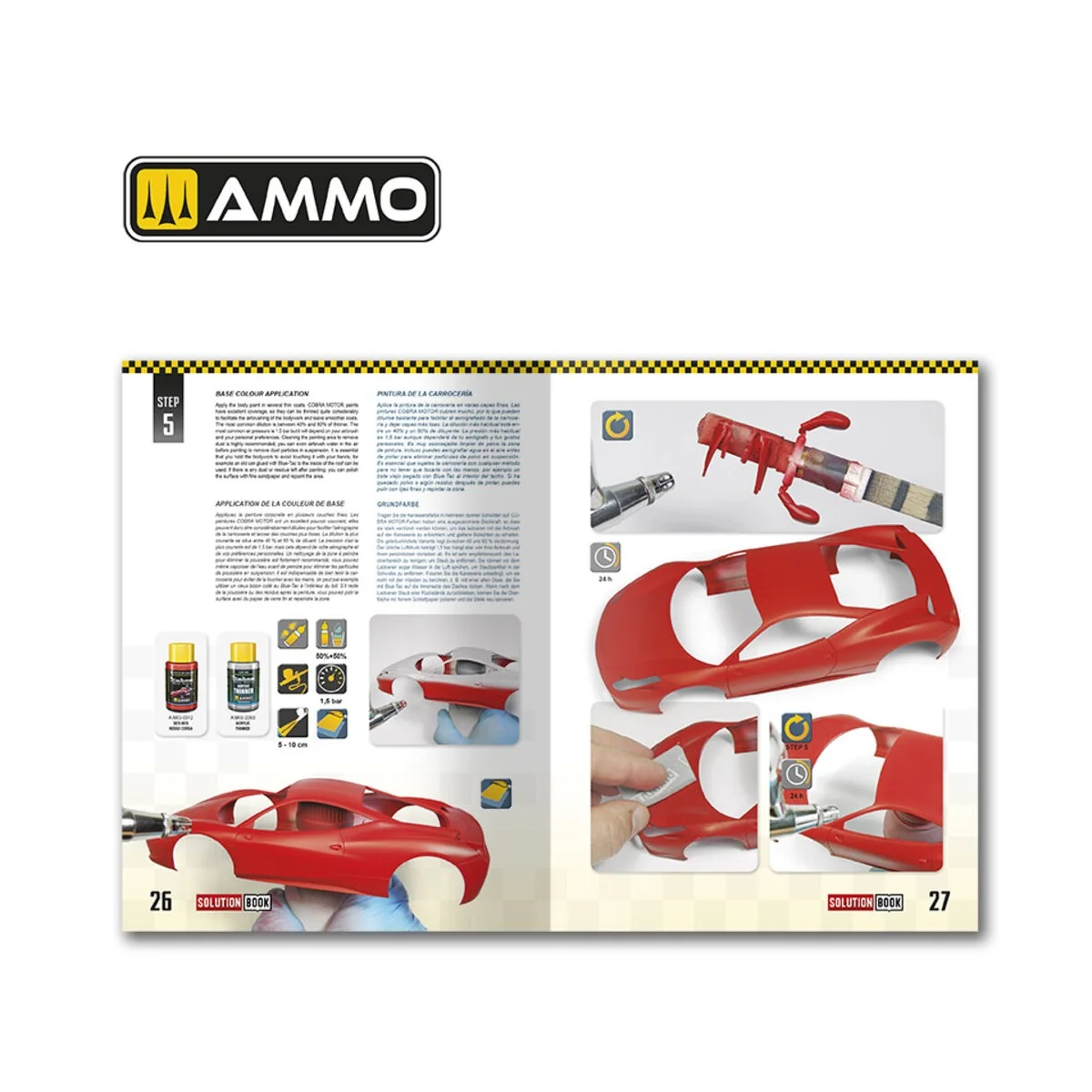 SOLUTION BOOK 24 - How to Paint and Lacquer Scale Cars (English, Ca...