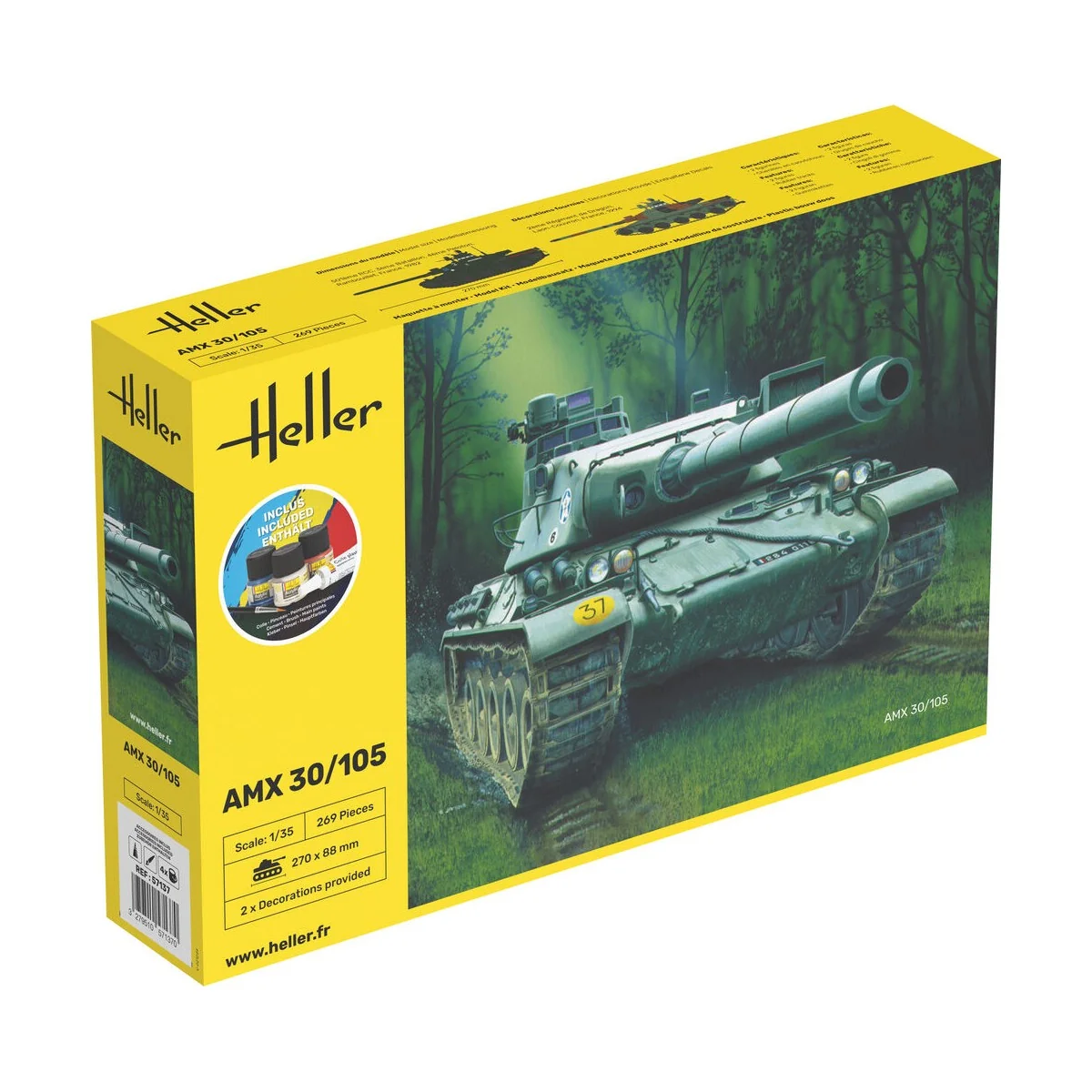 STARTER KIT AMX 30/105, 1/35 - Heller 57137