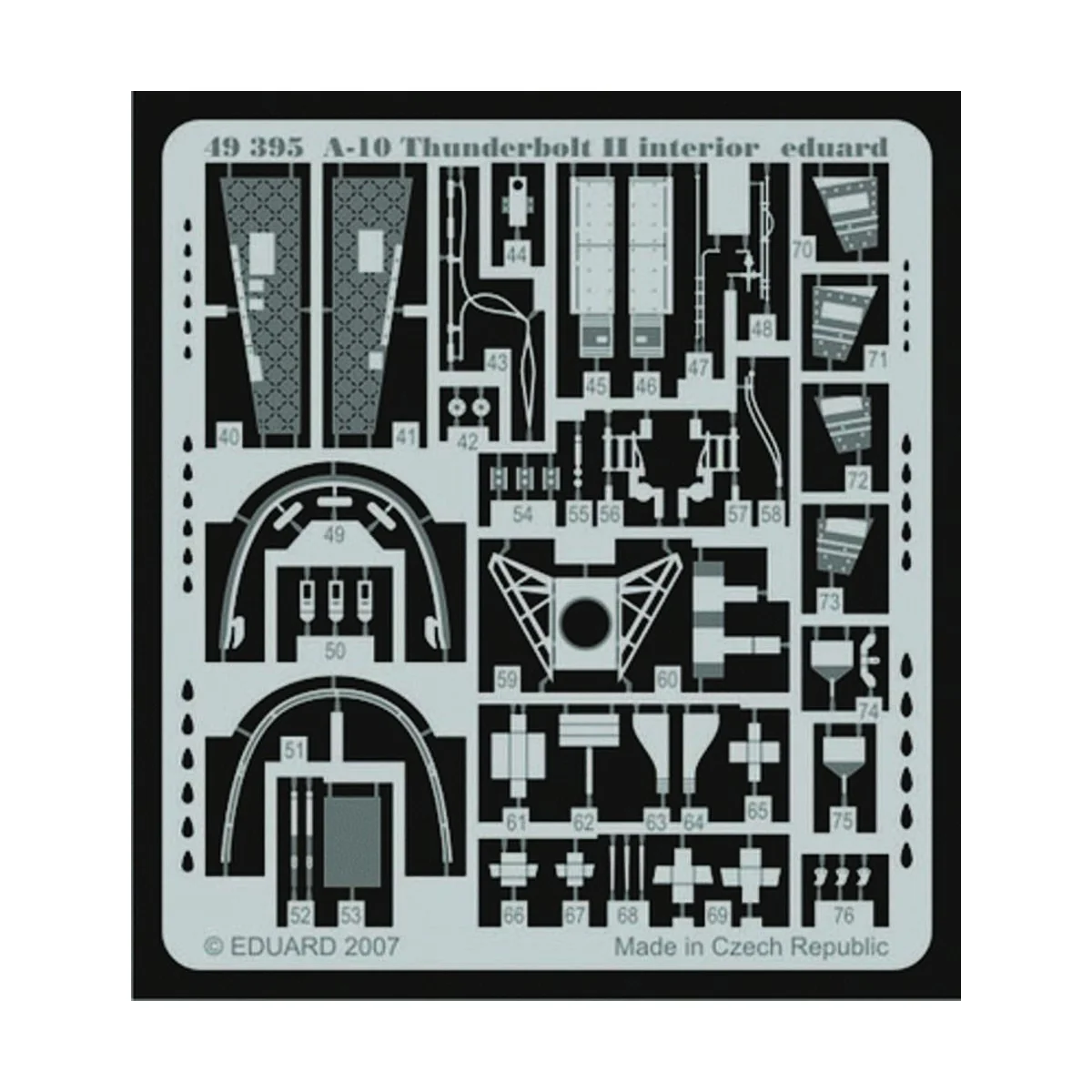 A-10 Thunderbolt II interior für Hobby Boss Bausatz, 1/48 - Eduard ...