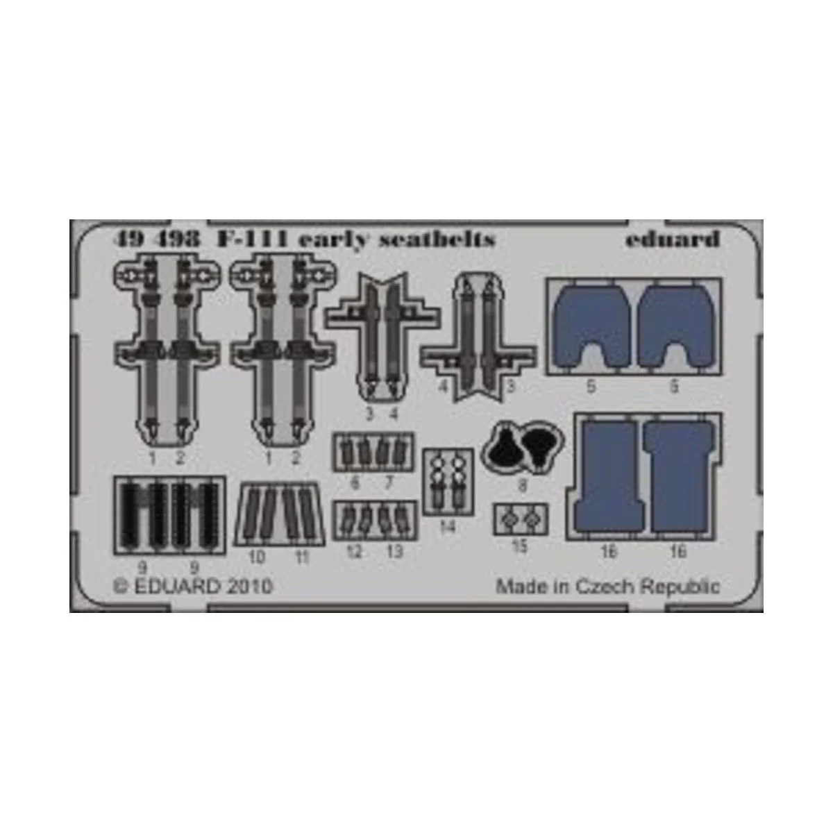 F-111 early seatbelts for Hobby Boss, 1/48 - Eduard Accessories 49498