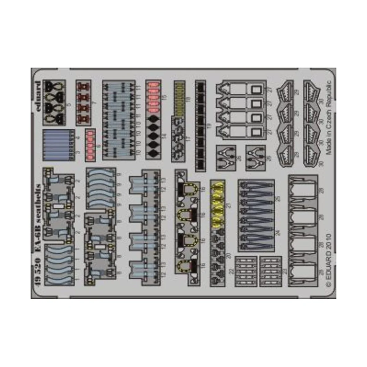 EA-6B seatbelts for Kinetic, 1/48 - Eduard Accessories 49520