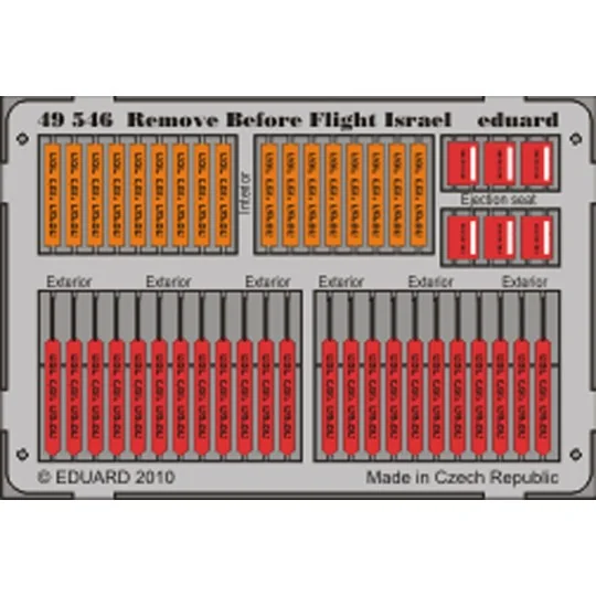 Remove Before Flight - Israel, 1/48 - Eduard Accessories 49546