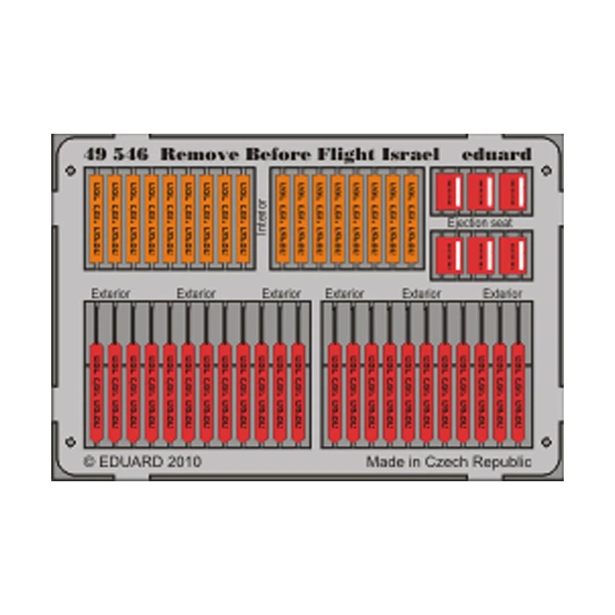 Remove Before Flight - Israel, 1/48 - Eduard Accessories 49546