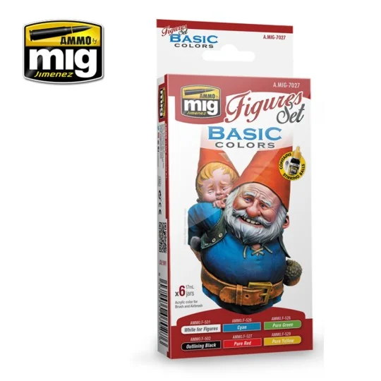 Basic Colors Figures Set - AMMO by MIG Jimenez A.MIG-7027