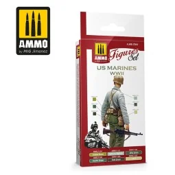 US Marines WWII Figures Set - AMMO by MIG Jimenez A.MIG-7044 2