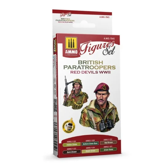 British Paratroopers Red Devils WWII - AMMO by MIG Jimenez A.MIG-7045