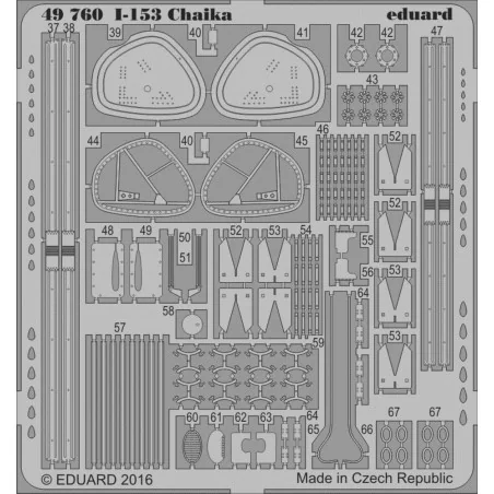 I-153 Chaika for ICM, 1/48 - Eduard Accessories 49760