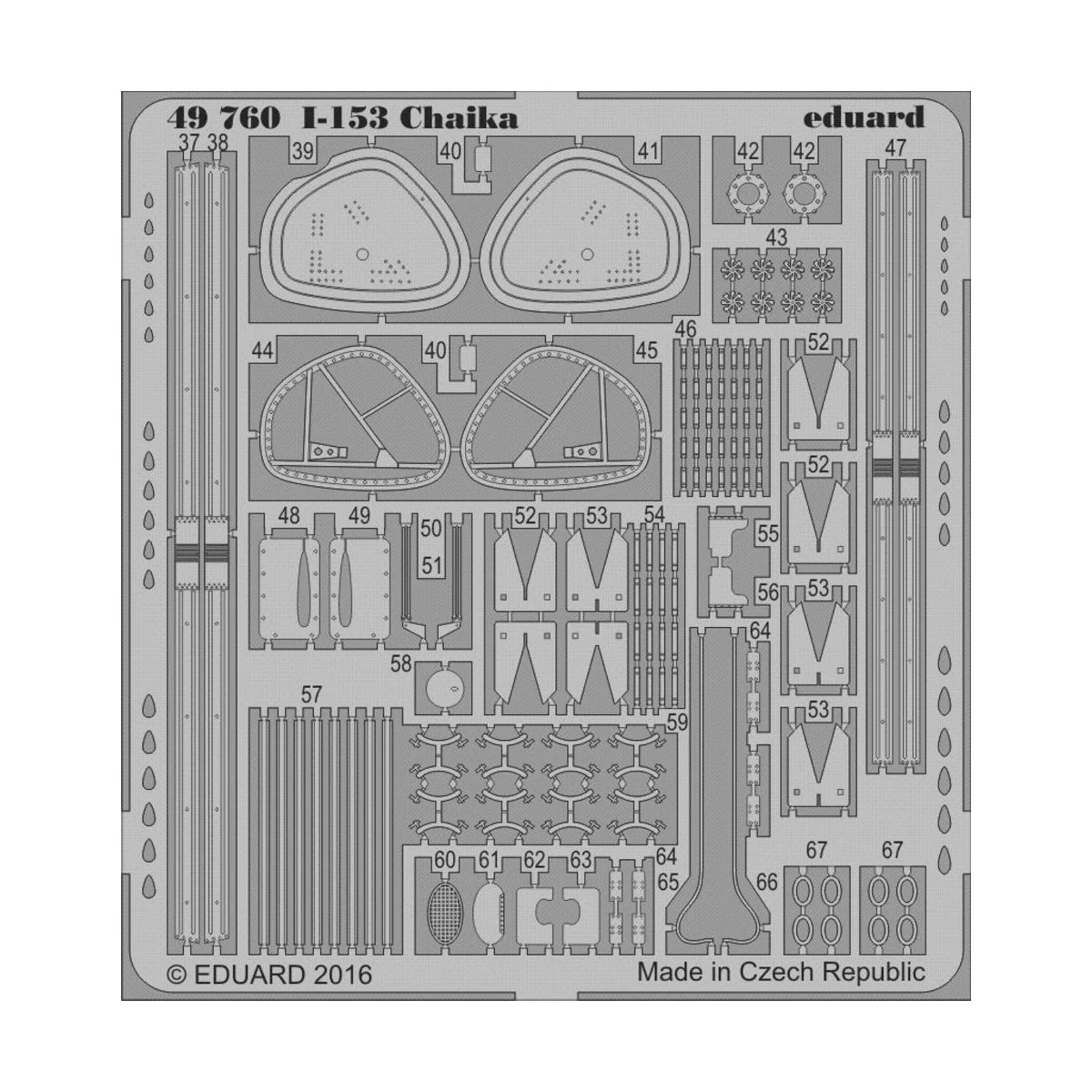 I-153 Chaika for ICM, 1/48 - Eduard Accessories 49760