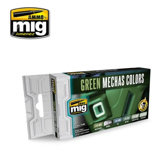Green Mechas Colors - AMMO by MIG Jimenez A.MIG-7149