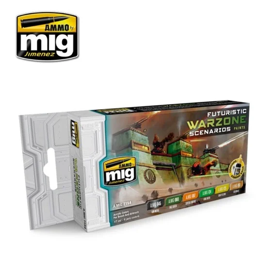Futuristic Warzone Scenarios Paints - AMMO by MIG Jimenez A.MIG-7154