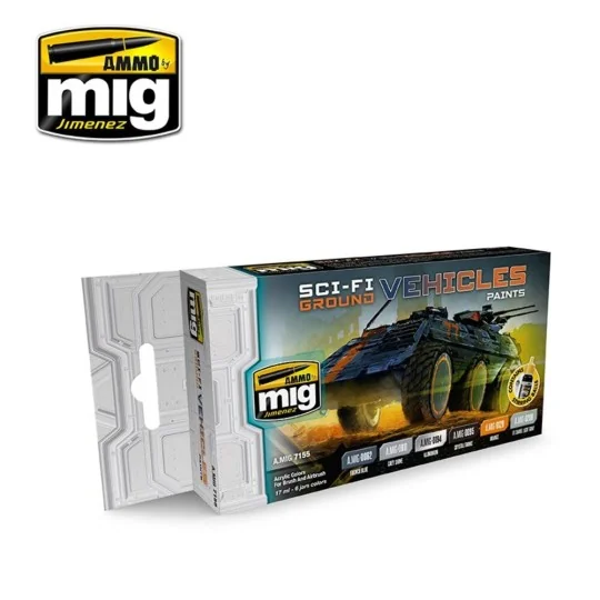 Sci-Fi Ground Vehicles Paints - AMMO by MIG Jimenez A.MIG-7155