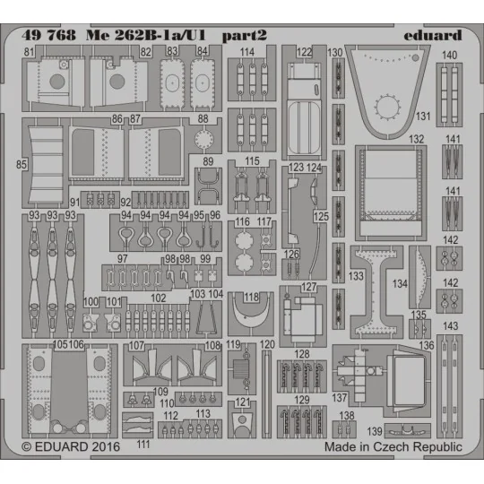 Me 262B-1a/U1, 1/48 - Eduard Accessories 49768