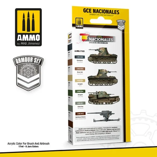 Spanish Civil War - Nationalists Set - AMMO by MIG Jimenez A.MIG-7183