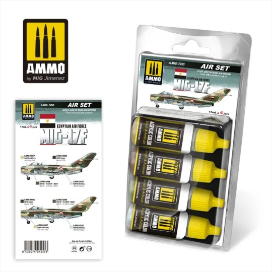 MIG-17F Egyptian Air Force Set - AMMO by MIG Jimenez A.MIG-7255