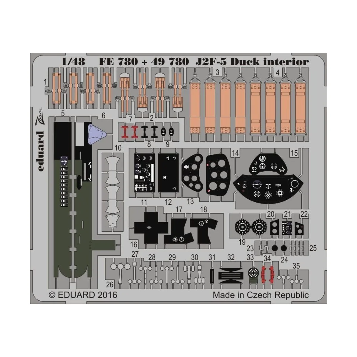 J2F-5 Duck for Merit, 1/48 - Eduard Accessories 49780