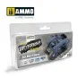 DRYBRUSH Set Blue Colors - AMMO by MIG Jimenez A.MIG-7303