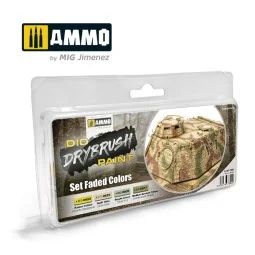 DRYBRUSH Set Faded Colors Set - AMMO by MIG Jimenez A.MIG-7306