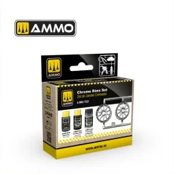 Cobra Motor Chrome Rims Set - AMMO by MIG Jimenez A.MIG-7522
