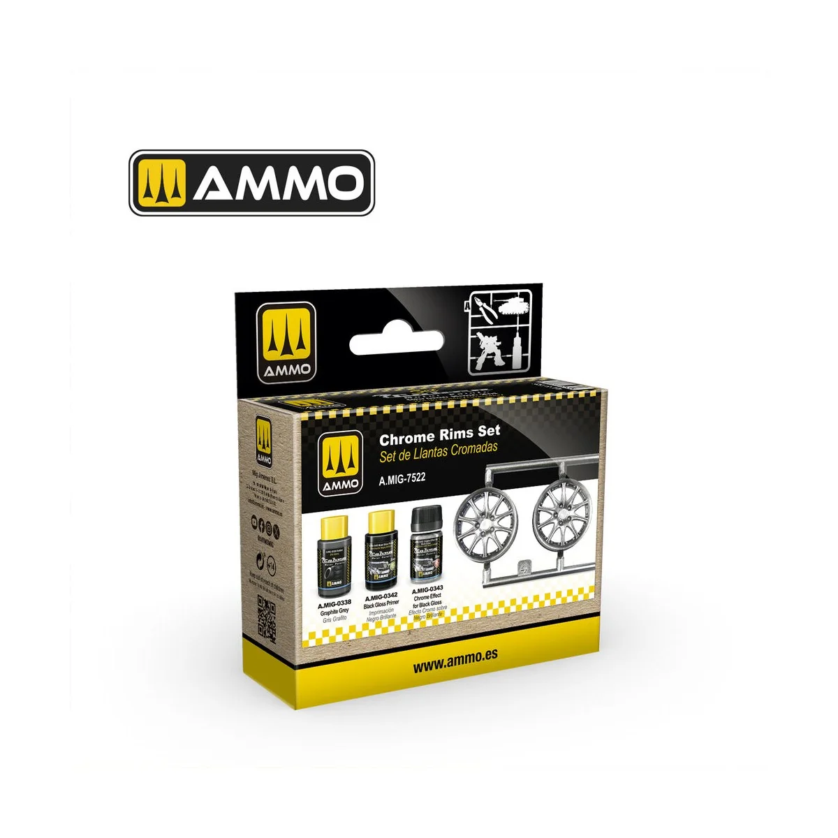 Cobra Motor Chrome Rims Set - AMMO by MIG Jimenez A.MIG-7522