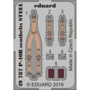 P-40B seatbelts STEEL for Airfix, 1/48 - Eduard Accessories 49787