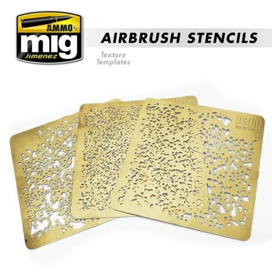 Airbrush Stencils - Available Again - AMMO by MIG Jimenez A.MIG-8035