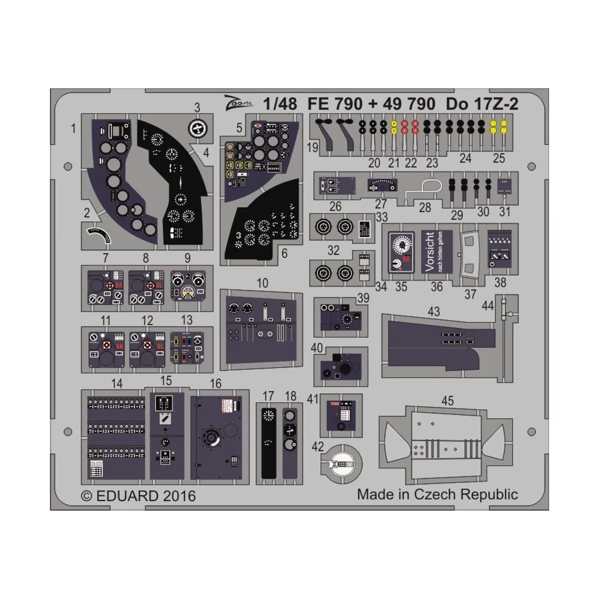 Do 17Z-2 for ICM, 1/48 - Eduard Accessories 49790