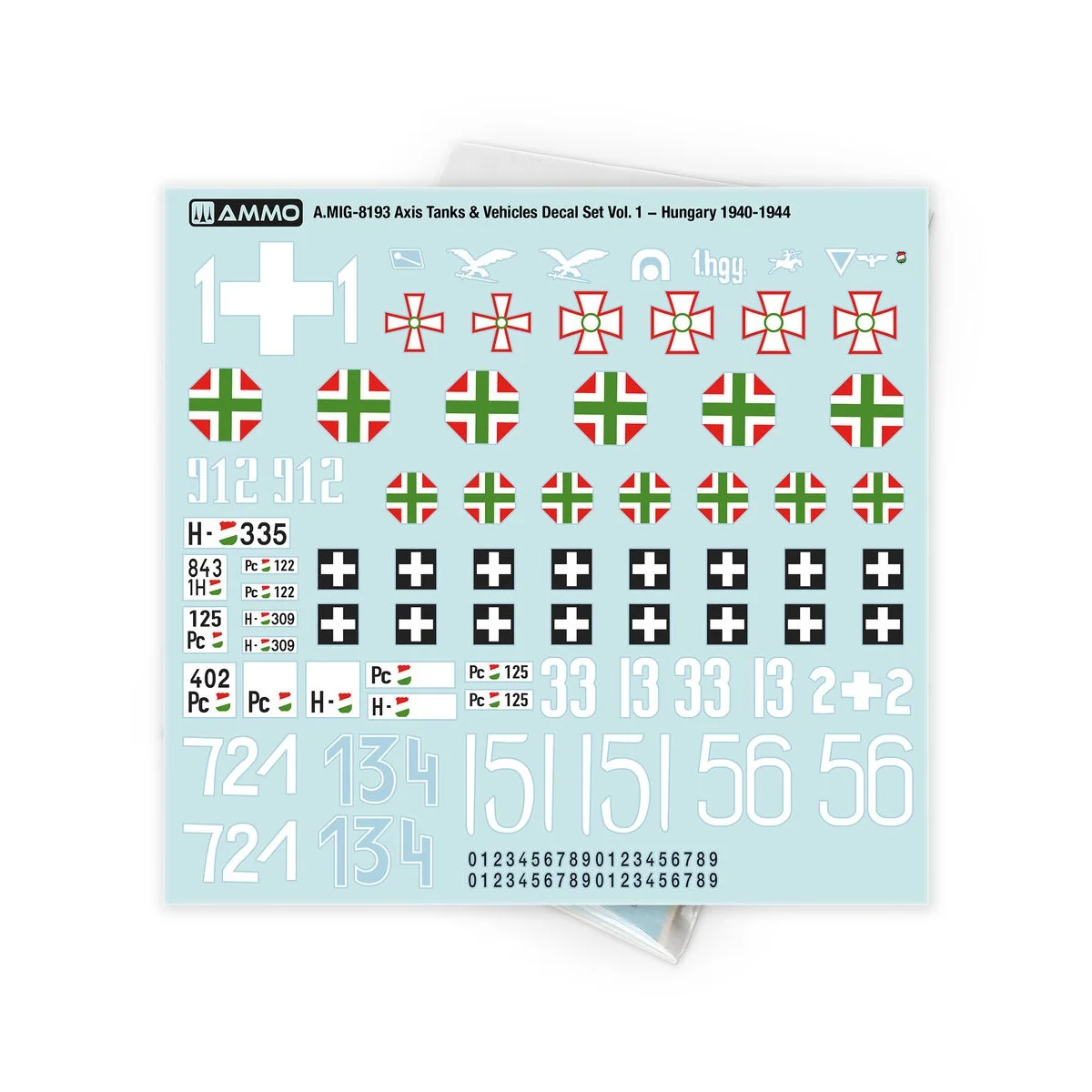 Axis Tanks & Vehicles Decal Set Vol. 1 - Hungary 1940-1944 - AMMO b...