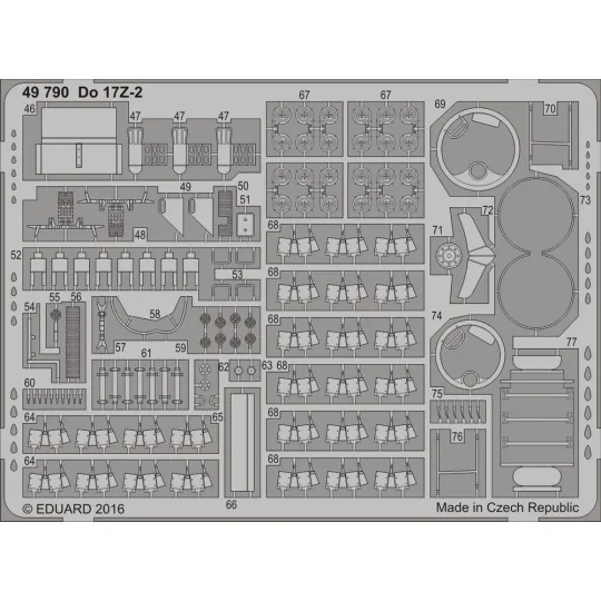 Do 17Z-2 for ICM, 1/48 - Eduard Accessories 49790