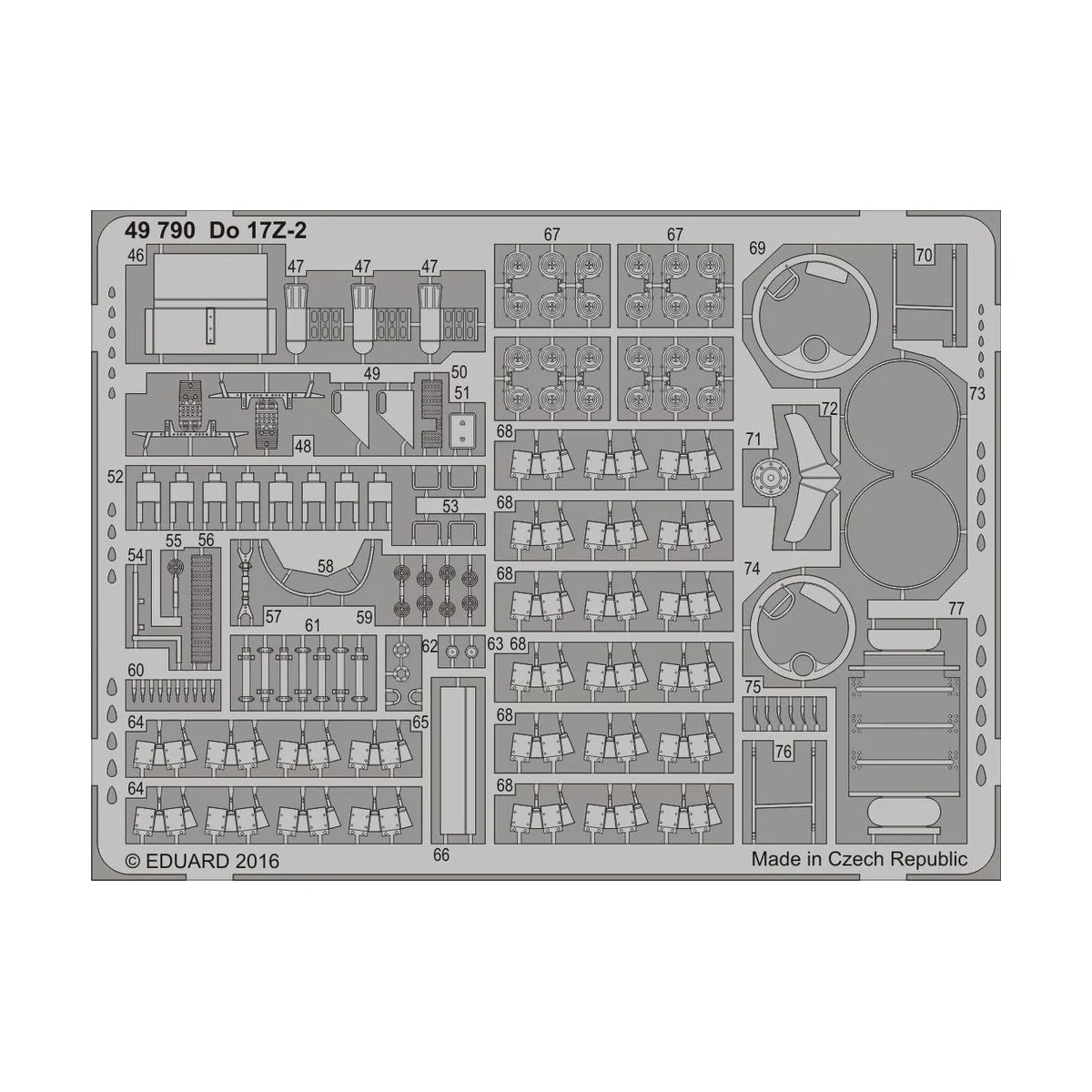 Do 17Z-2 for ICM, 1/48 - Eduard Accessories 49790