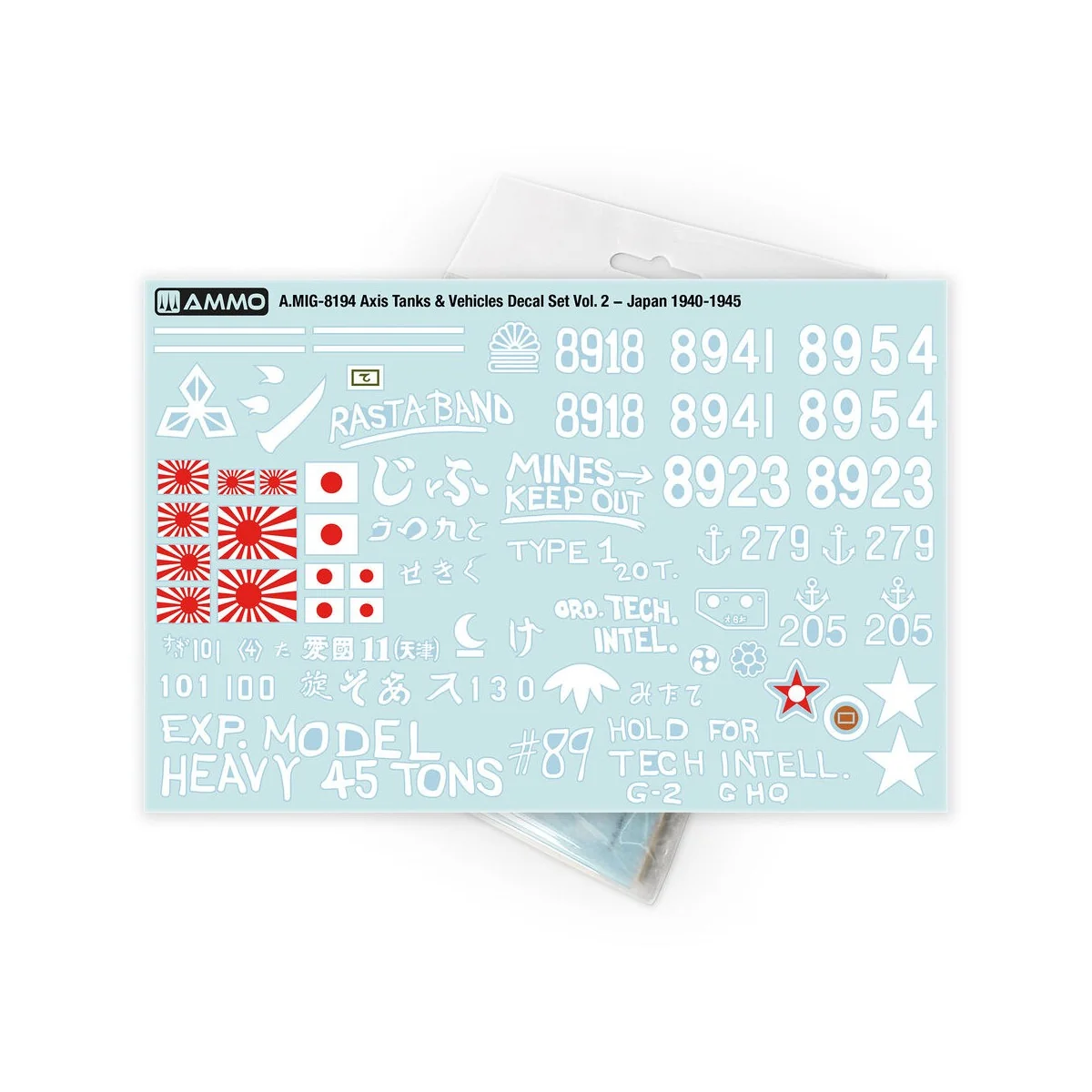 Axis Tanks & Vehicles Decal Set Vol. 2 - Japan 1940-1945 - AMMO by ...