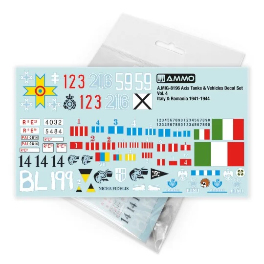 Axis Tanks & Vehicles Decal Set Vol. 4 - Italy & Romania 1941-1944 ...