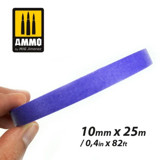 Softouch Velvet Masking Tape 3 (10mm x 25M) - AMMO by MIG Jimenez A...