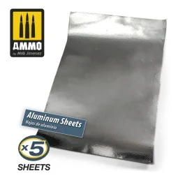 Aluminium Sheets 280mm x 195mm - AMMO by MIG Jimenez A.MIG-8247 2