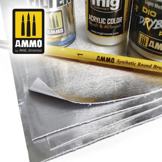Aluminium Sheets 280mm x 195mm - AMMO by MIG Jimenez A.MIG-8247