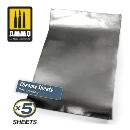 Chrome Sheets 280mm x 195mm - AMMO by MIG Jimenez A.MIG-8248 2