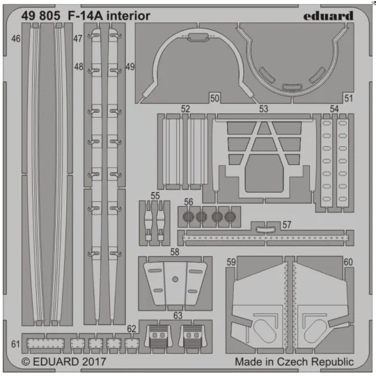 F-14A interior for Tamiya - Eduard Accessories 49805