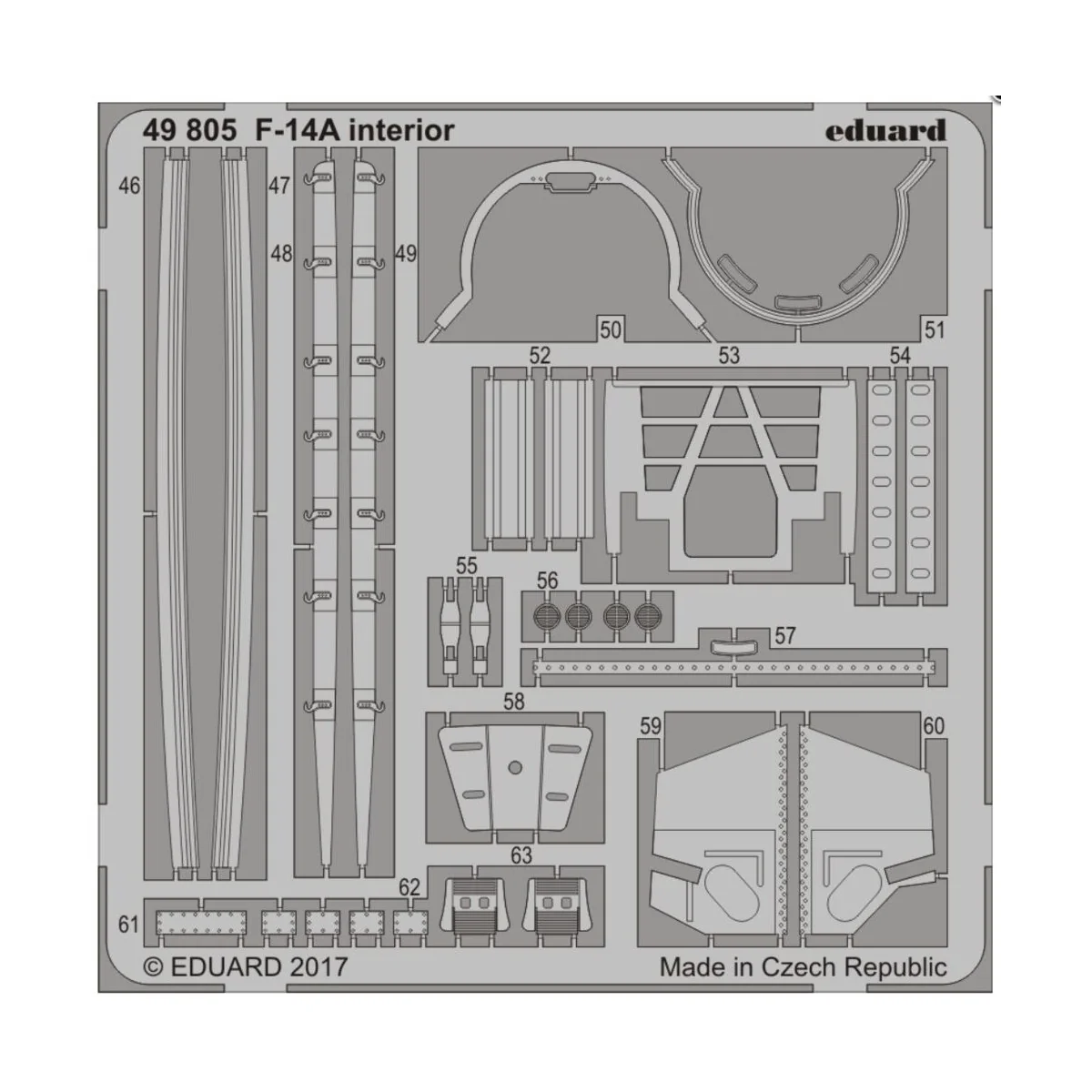 F-14A interior for Tamiya, 1/48 - Eduard Accessories 49805