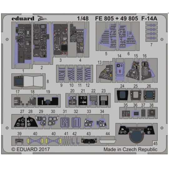 F-14A interior for Tamiya - Eduard Accessories 49805