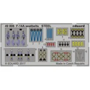 F-14A seatbelts STEEL for Tamiya, 1/48 - Eduard Accessories 49806