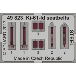 Ki-61-Id seatbelts STEEL for Tamiya - Eduard Accessories 49823
