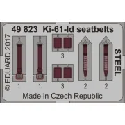 Ki-61-Id seatbelts STEEL for Tamiya, 1/48 - Eduard Accessories 49823 Ki-61-Id seatbelts STEEL for Tamiya, 1/48 - Eduard Accessories 49823