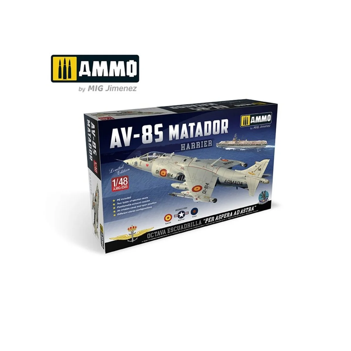 1/48 Harrier AV-8S Matador - Spanish, American, British versions, 1...