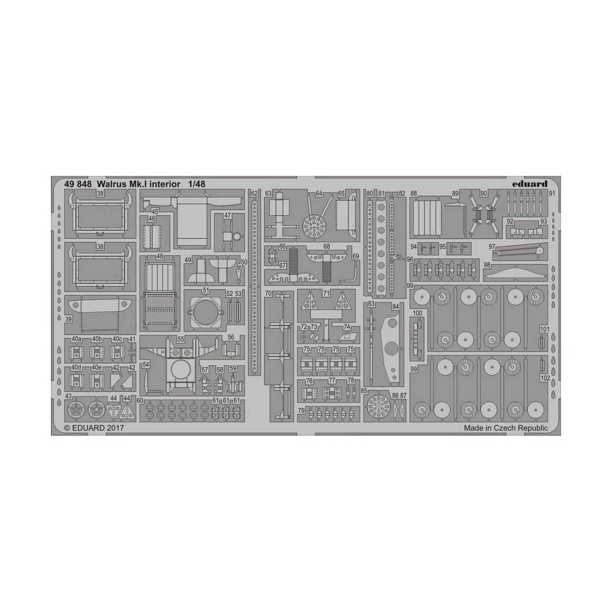 Walrus Mk.I interior for Airfix - Eduard Accessories 49848